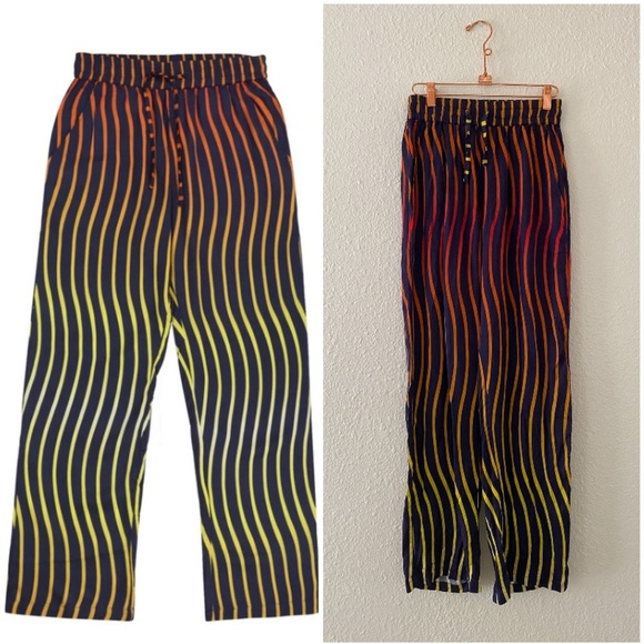 perte d’ego Other - Perte d’ego rainbow wavy lounge pants